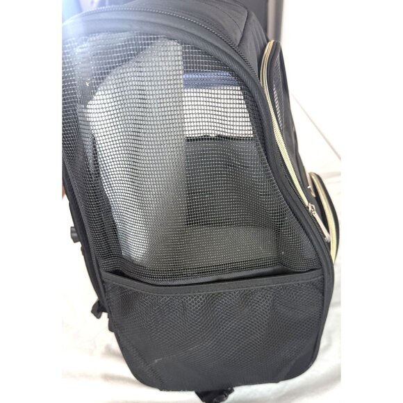Kenneth Cole Reaction Black Pet Carrier Backpack- New No Tag - Picture 6 of 6
